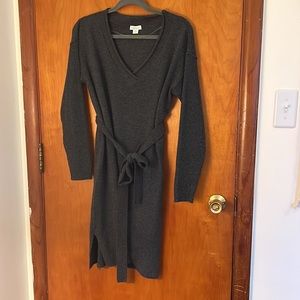 Sundance Cashmere Navy Sweater Dress